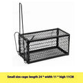 Automatic indoor mouse trap in metal or plastic, shown in small, medium, and large sizes.