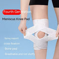 Black mesh knee protective sleeve for meniscus and patellar injury recovery during sports activities