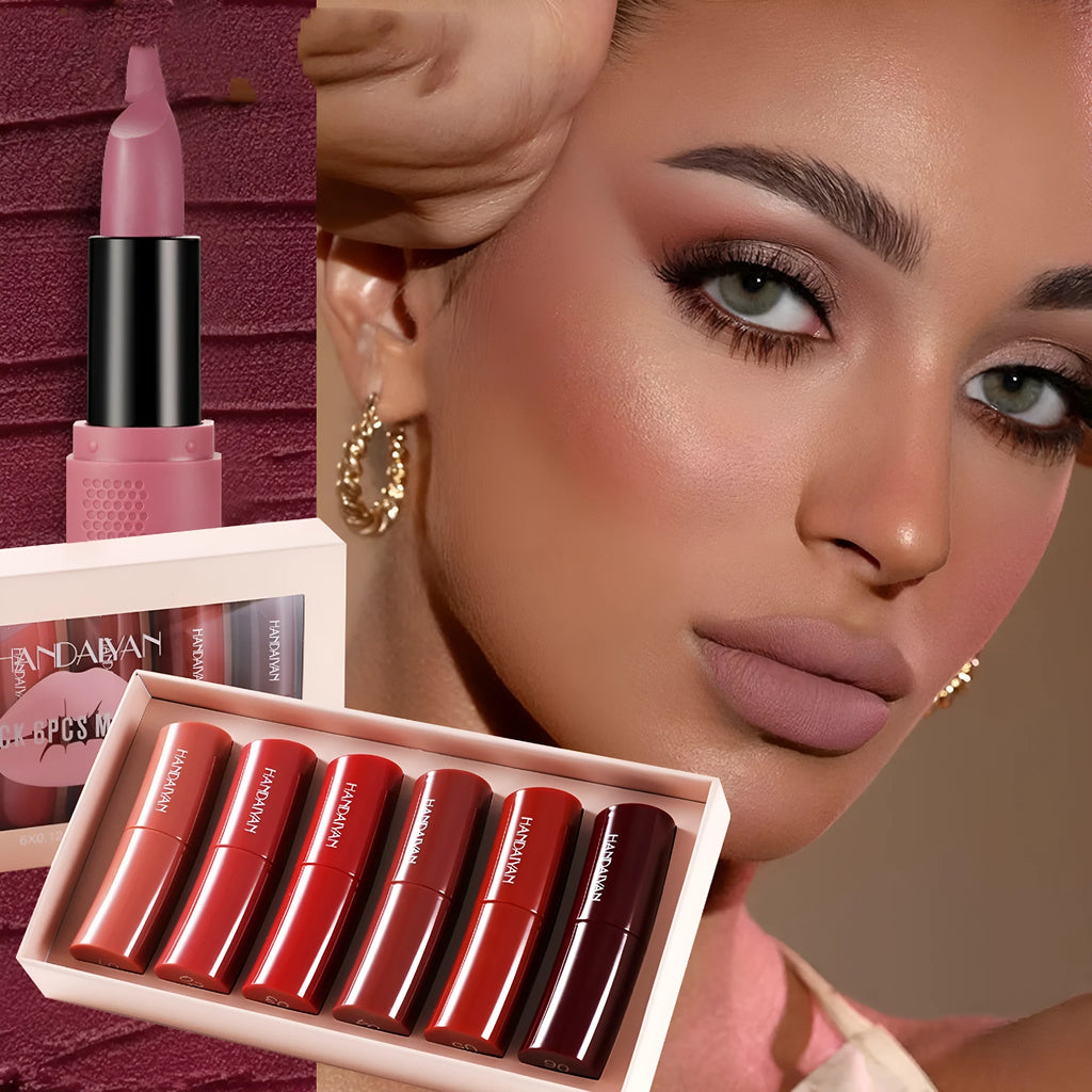 Matte lipstick kit with Arc Lipstick Kit range of shades for long-lasting natural three-dimensional lip colour