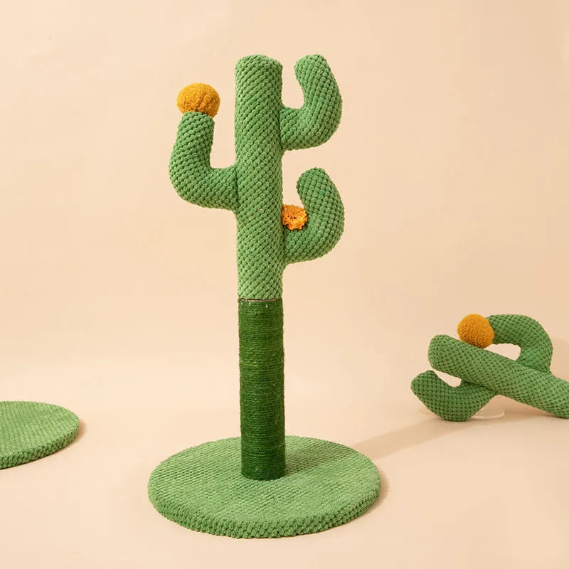 Masson cat scratch board with sisal scratching surface and cactus design climber for pet cats.