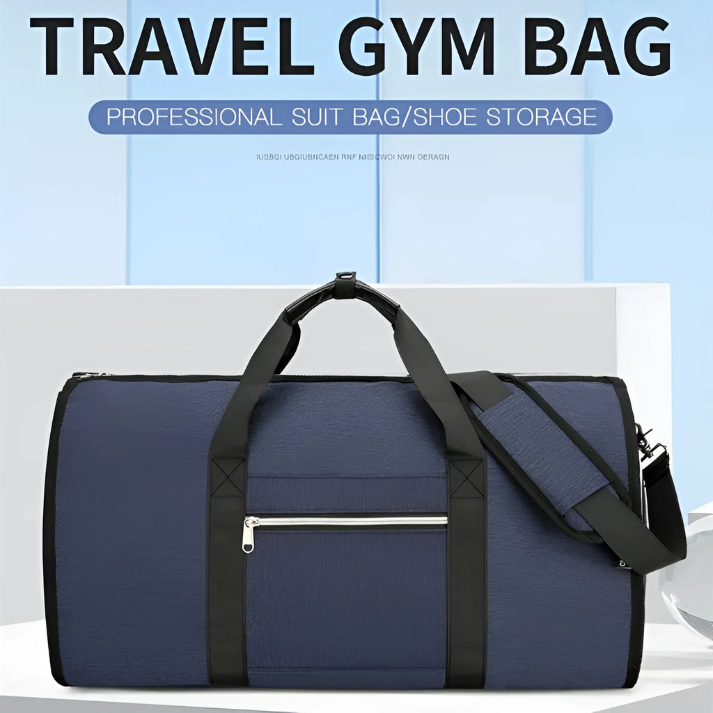 Oxford cloth multipurpose storage bag in grey with breathable lining and separate compartments.
