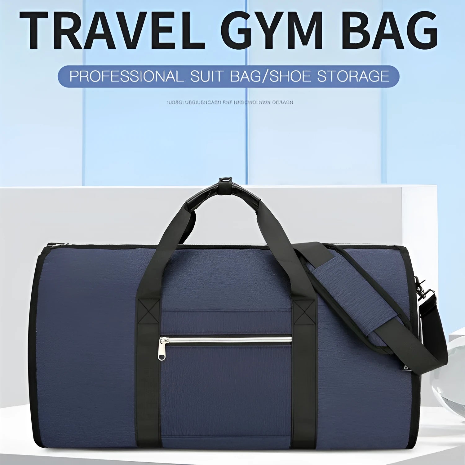 Oxford cloth multipurpose storage bag in grey with breathable lining and separate compartments.