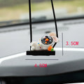 Resin car pendant with cartoon astronaut designs for vehicle interior decoration