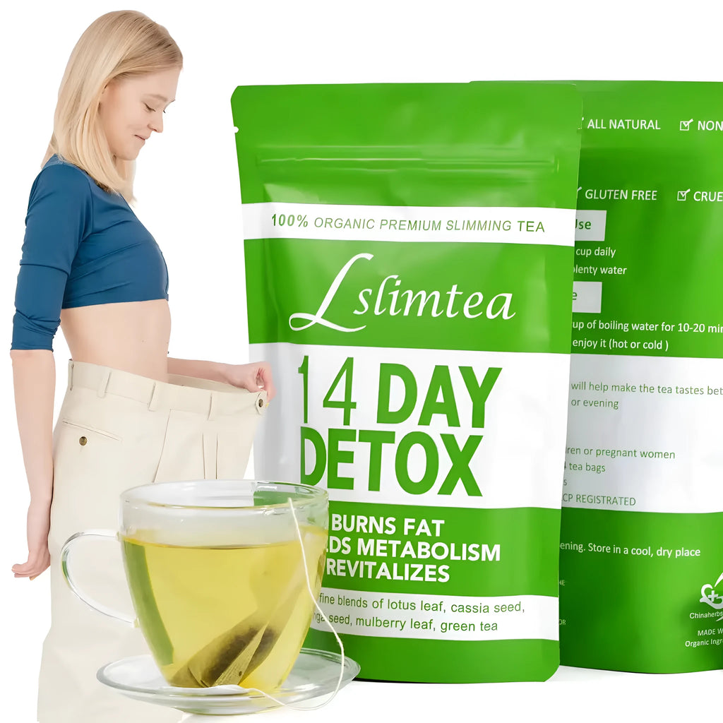 14 day herbal detox tea box with 3g nettle root blend sachets for weight management