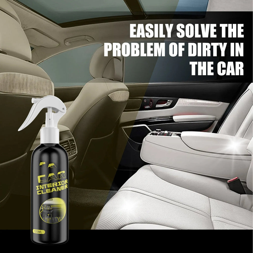 120ml bottle of car interior cleaner for leather and dashboard surfaces