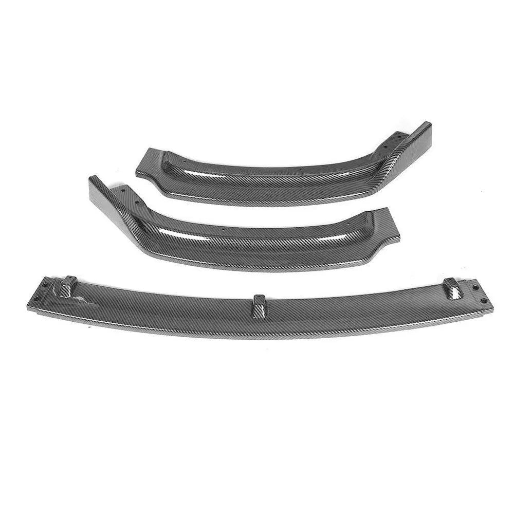 Bright black PP front bumper lip spoiler for BMW F30 F35 3 Series, 96cm long