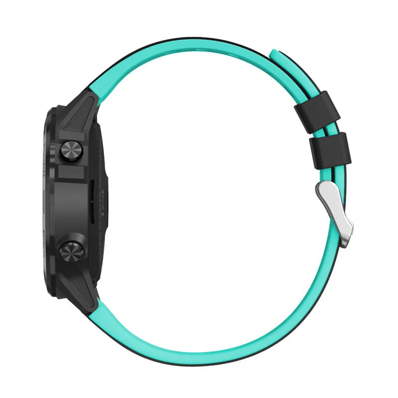 Smart watch for outdoor sports with 1.3 inch screen and silicone wristband in multiple colour options
