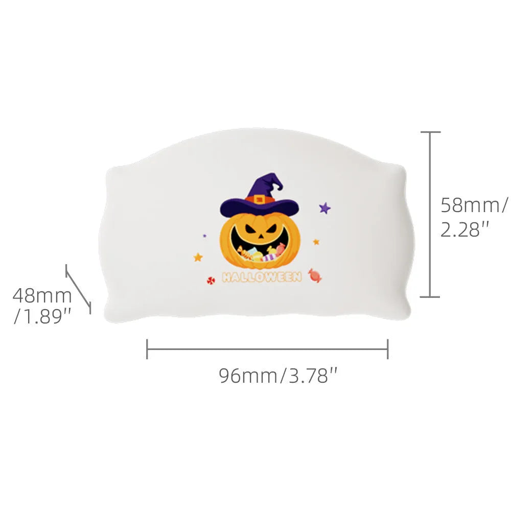 Cartoon Halloween ghost doll table lamp with USB-C charging port and warm light illumination