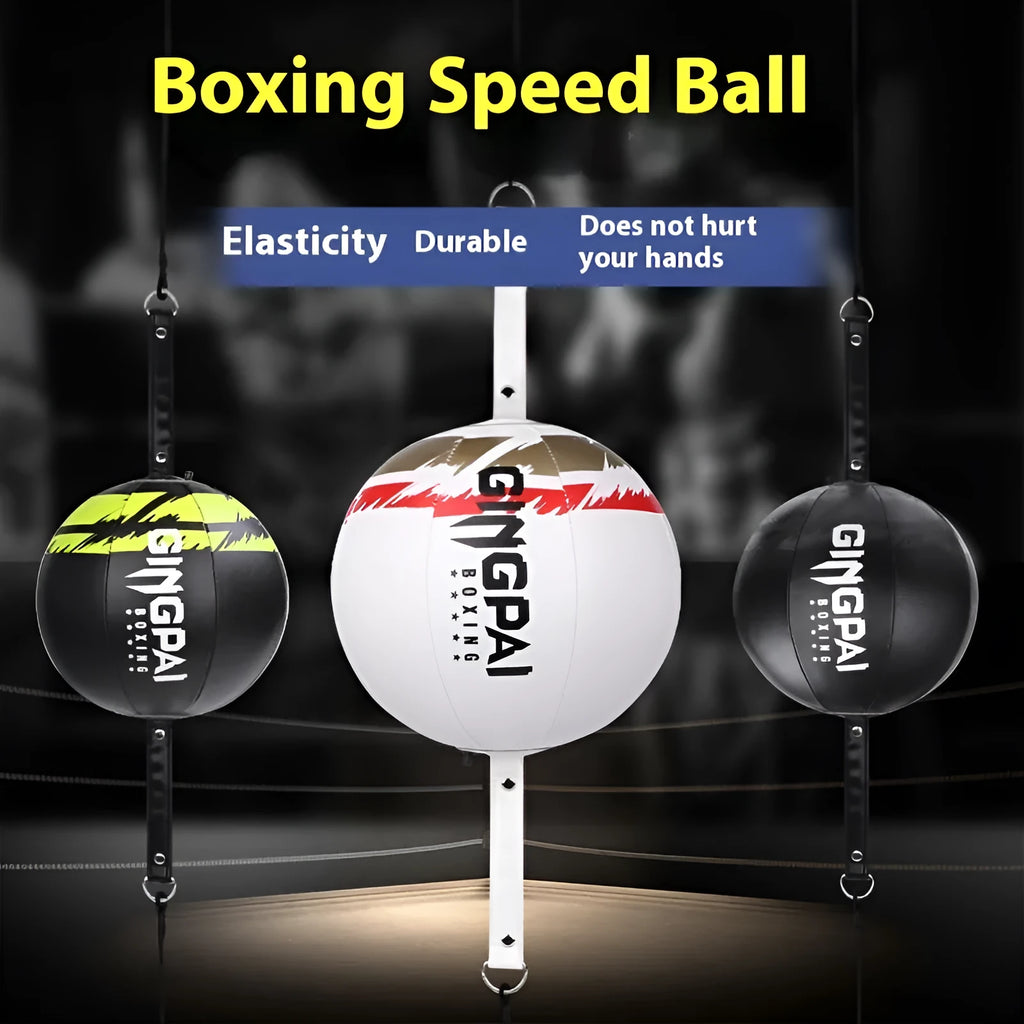 PU leather hanging boxing speed ball for reaction and dodge training