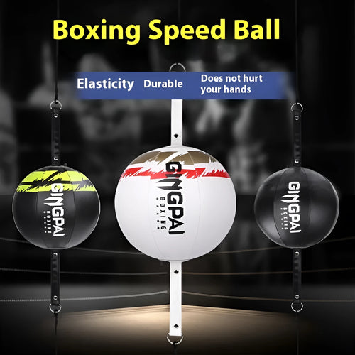 PU leather hanging boxing speed ball for reaction and dodge training