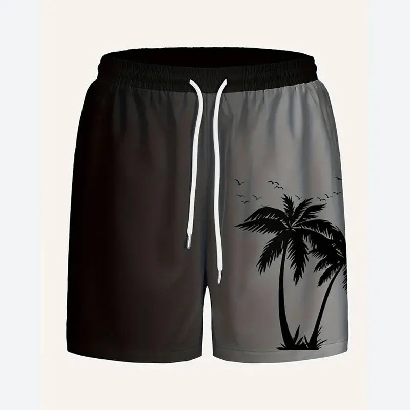 Men's loose fit summer beach trousers in polyester fabric available in multiple colours