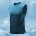 Men's loose fit bamboo fibre sports waistcoat in solid colour options