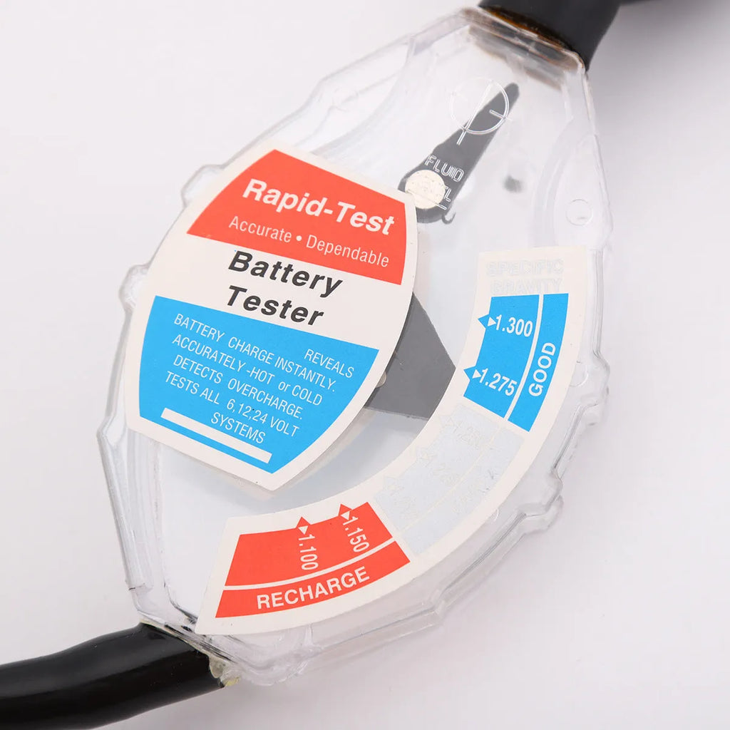 ABS liquid hydrometer for lead acid battery electrolyte testing with suction bulb