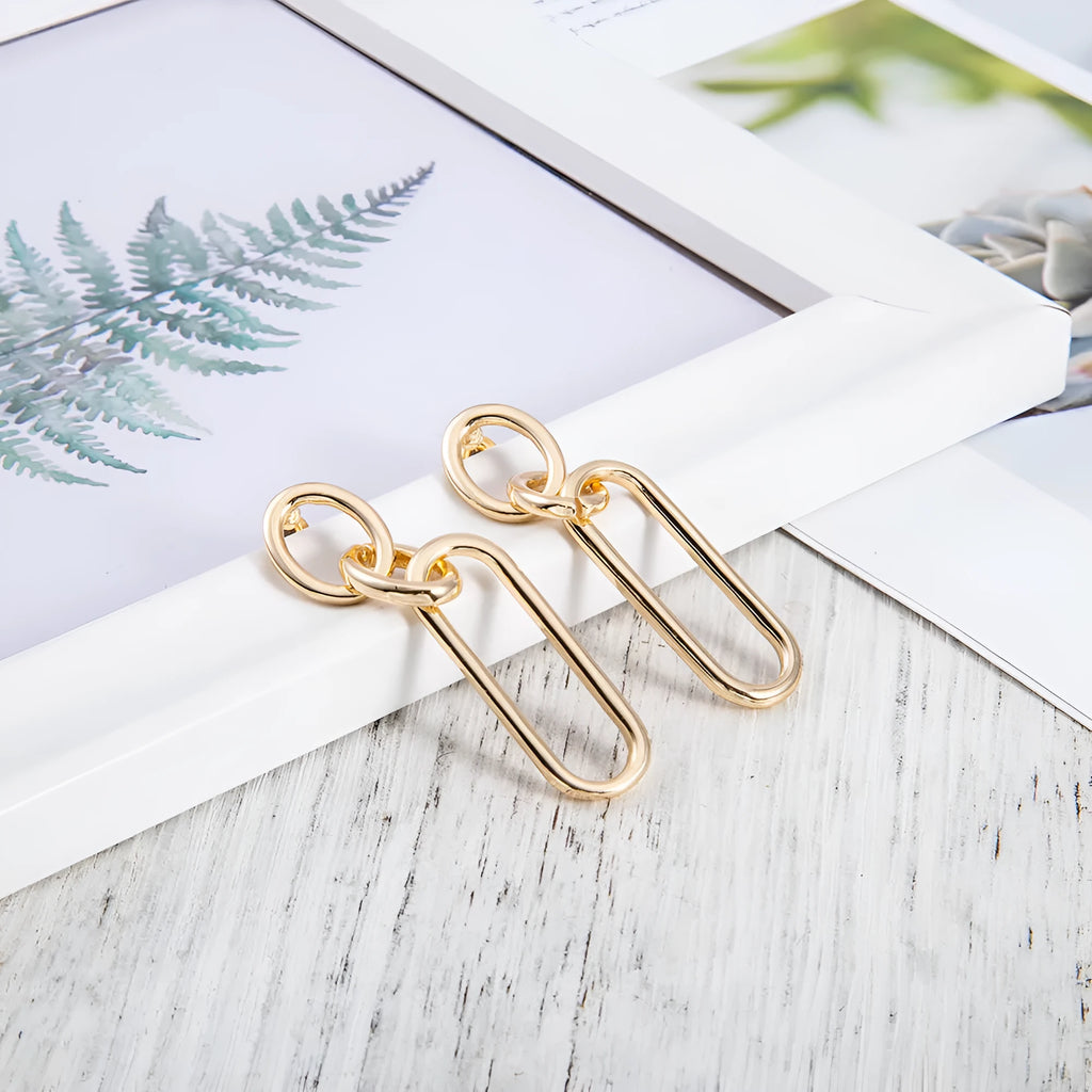 Geometric sterling silver needle colour hoop earrings with ring and line design