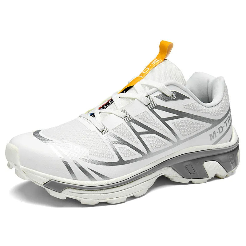 Men's and women's outdoor hiking shoes with mesh lining and rubber sole
