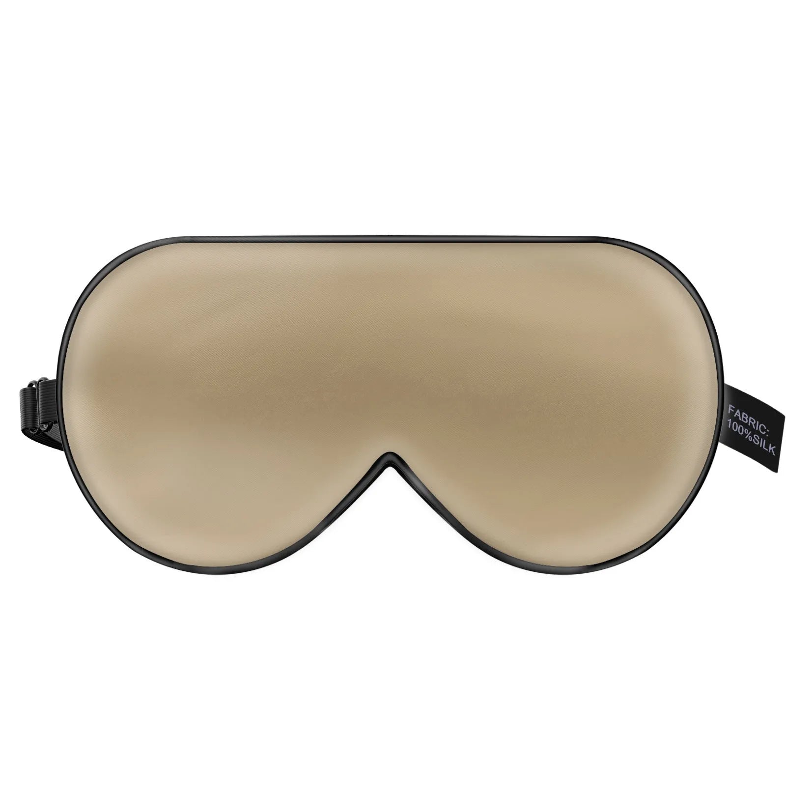 Double-sided mulberry silk eye mask with embroidered print in various colour options