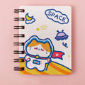 Astronaut series flipper notebook with compact 10.5x8cm size and space-themed cover designs