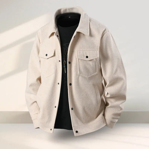 Slim-fit casual coat in Lycra fabric with polyvinyl alcohol lining, shown in black colour