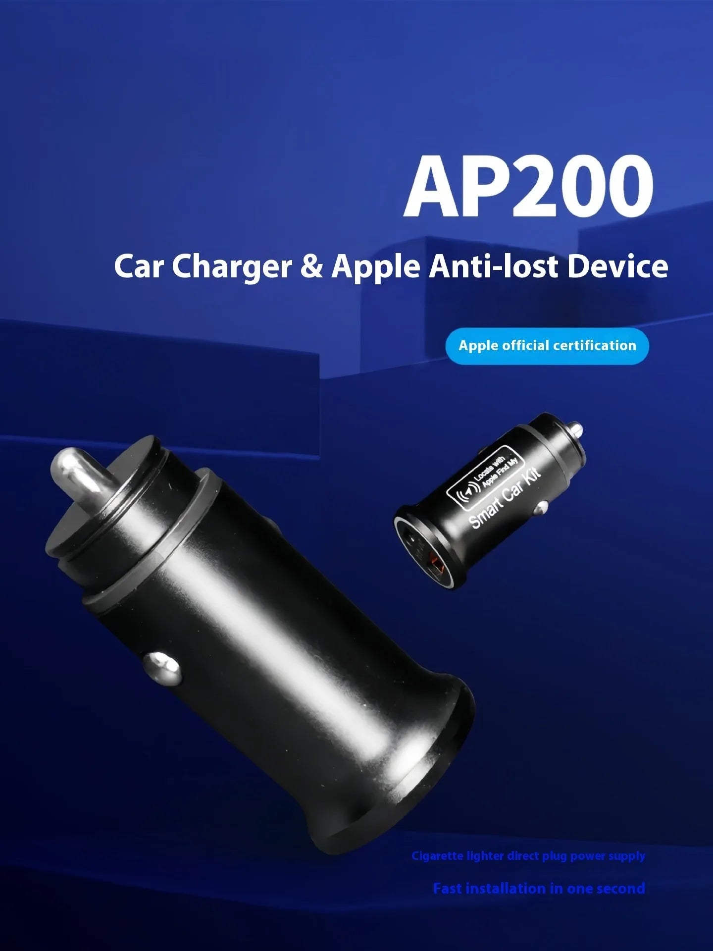 Black car charger GPS locator device with ABS housing for vehicle tracking
