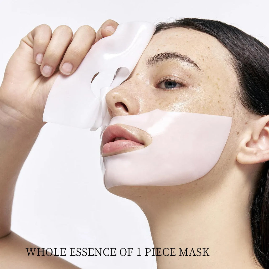 Collagen layered patch mask four-pack with individually wrapped sheet masks for moisturising and rejuvenating skin