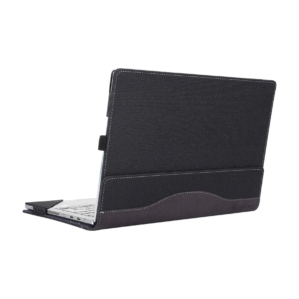 Black Chinese-style laptop protective sleeve for Microsoft Surface Laptop 6 with bracket design