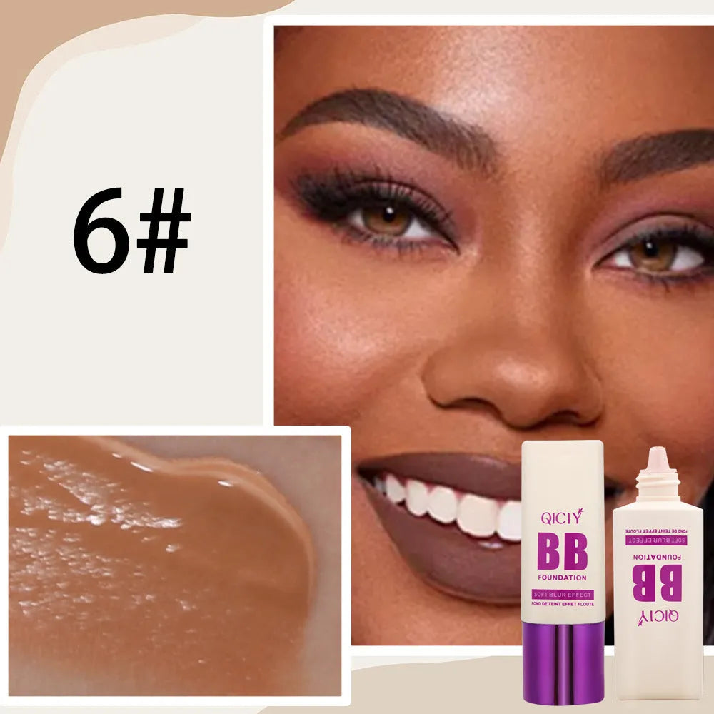 Feeding bottle BB cream foundation in liquid form with brightening properties