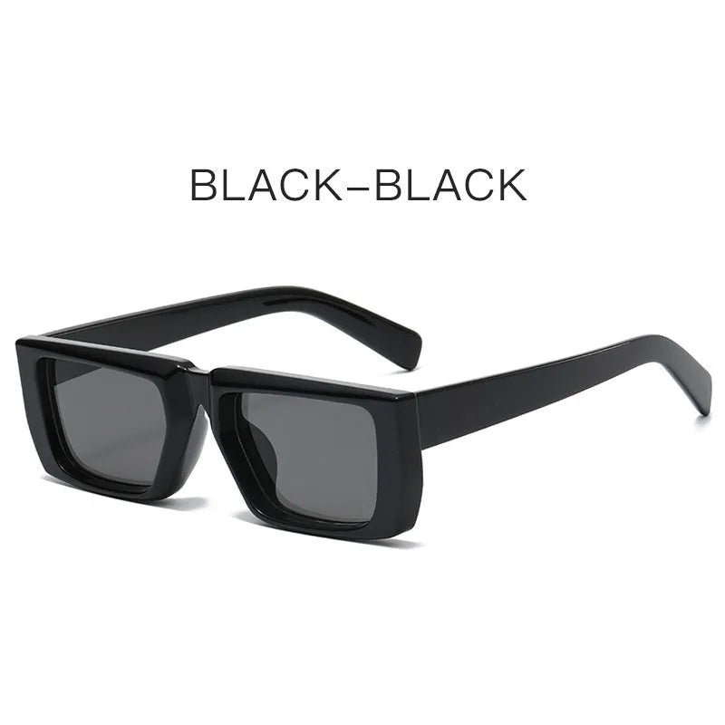 Y2K style sunglasses with UV400 lenses in a full PC frame, shown in multiple colour options.