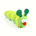 Green plush interactive cat toy pillow measuring 24cm with electronic sports design