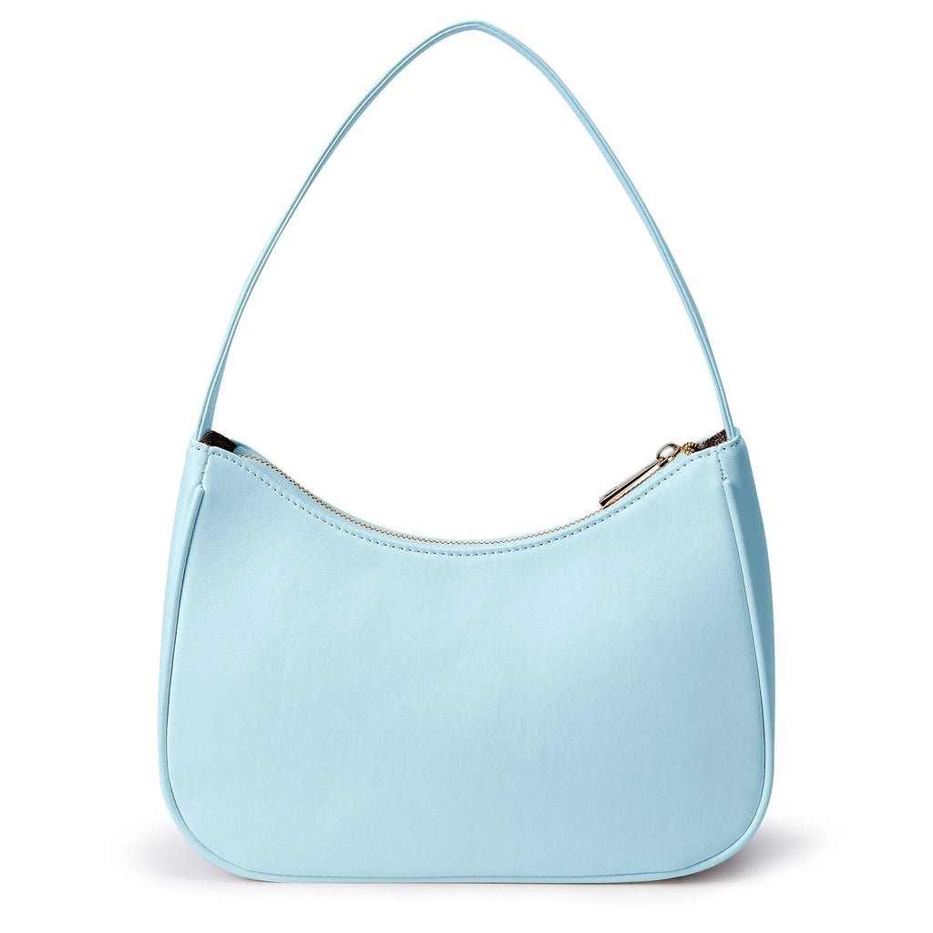 Retro waterproof PU shoulder bag in an adjustable strap design shown in multiple colour options.