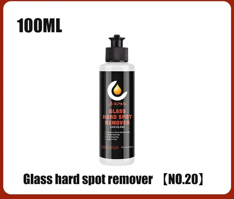 Glass oil film remover cleaning cream jar in 50ml, 100ml, and 200ml sizes