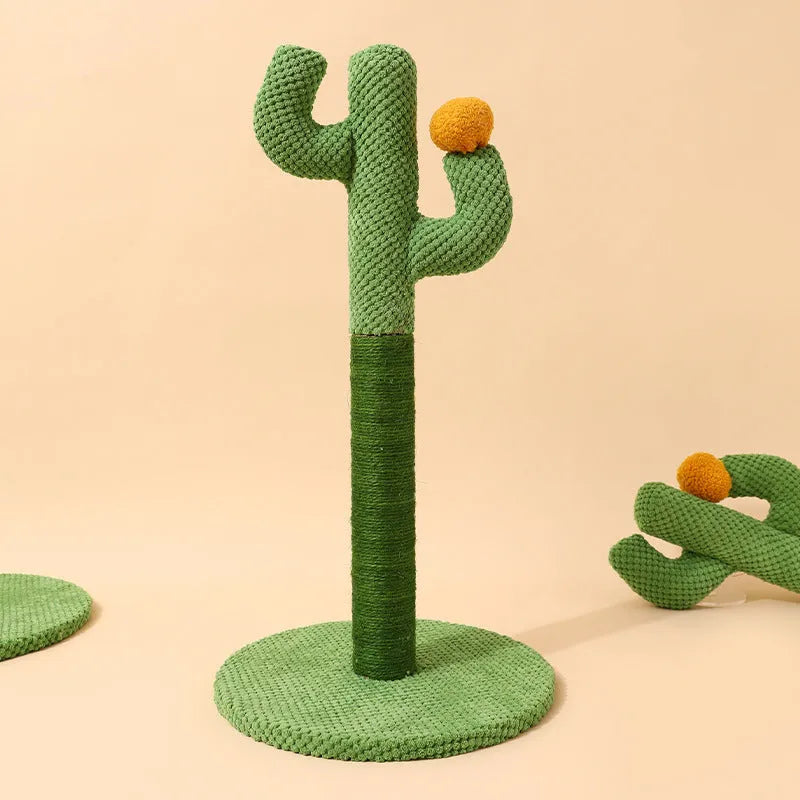 Masson cat scratch board with sisal scratching surface and cactus design climber for pet cats.