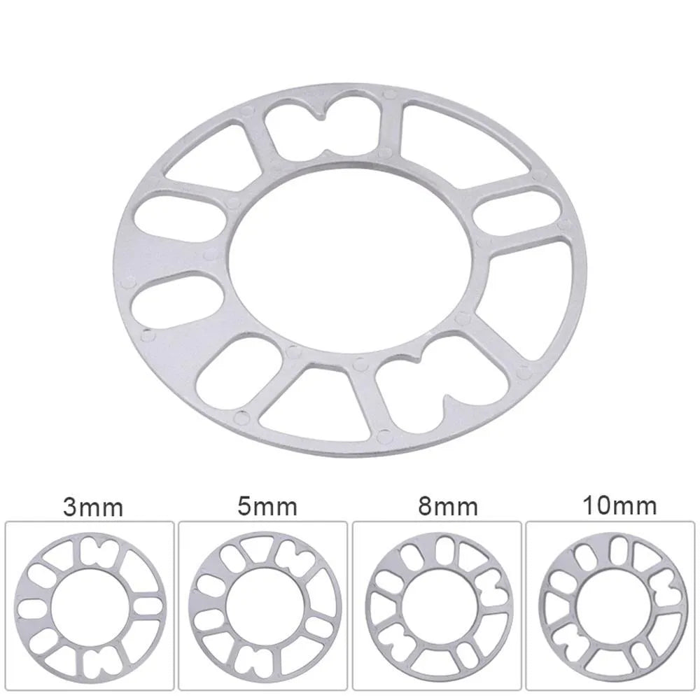 Automobile wheel hub widening gasket for modification projects with multiple thickness options