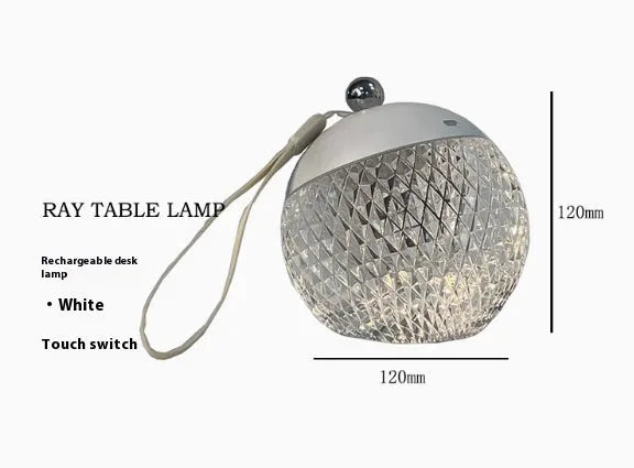 Portable small night lamp with touch switch dimmable LED lighting in minimalist European style