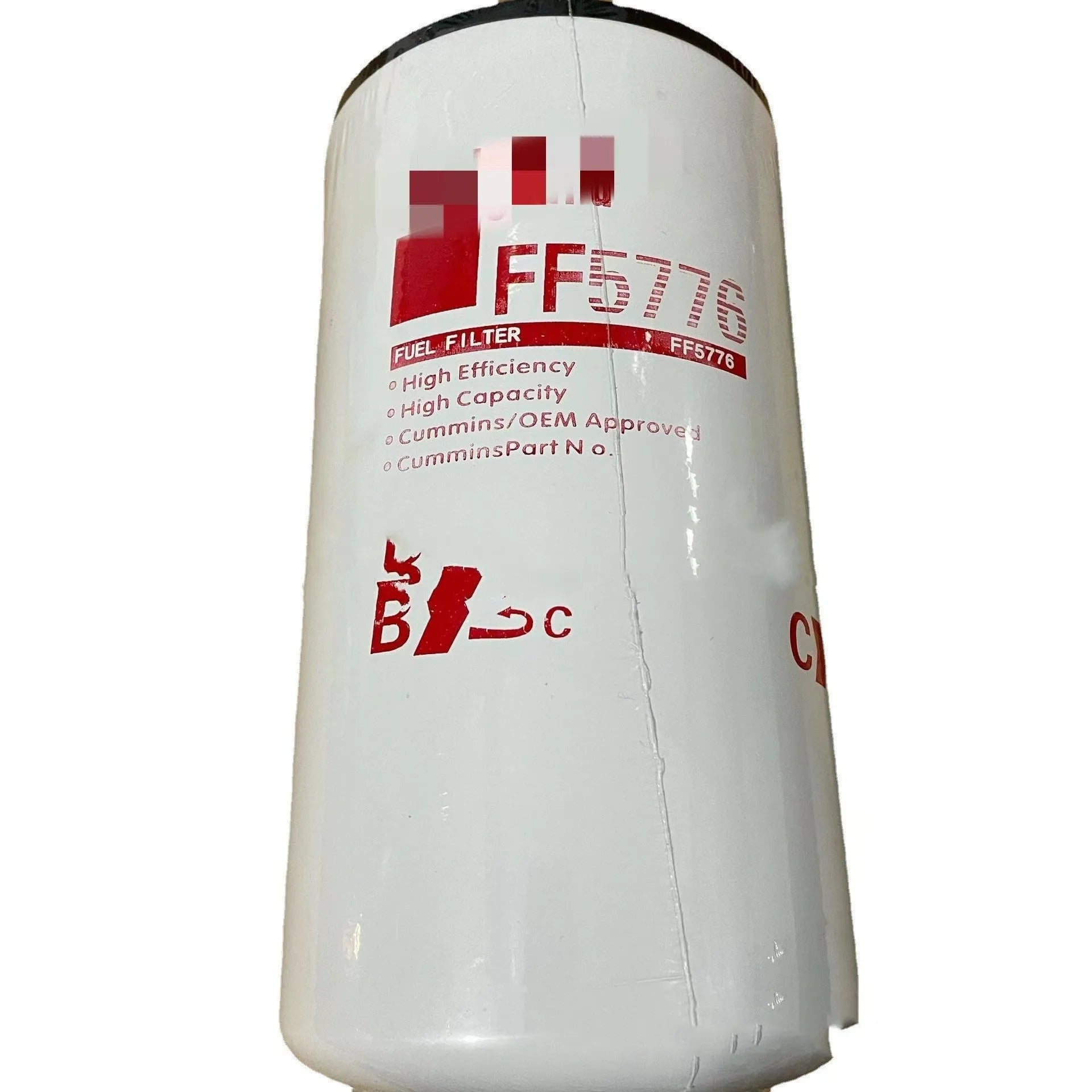 White metal diesel filter element model FF5776 with folding construction for automotive engines.