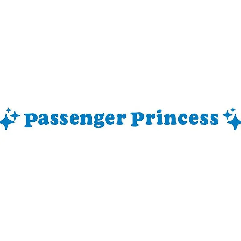 Passenger Princess rearview mirror decorative sticker measuring 12.5cm in multiple colour options