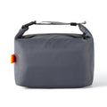 Japanese style insulated lunch bag in Oxford cloth, shown in grey, black, yellow, and army green colours.