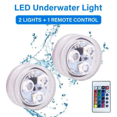 Remote control waterproof LED diving light for fish tanks with plastic housing
