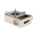 White portable infrared windproof gas stove for outdoor cooking for 2-5 people