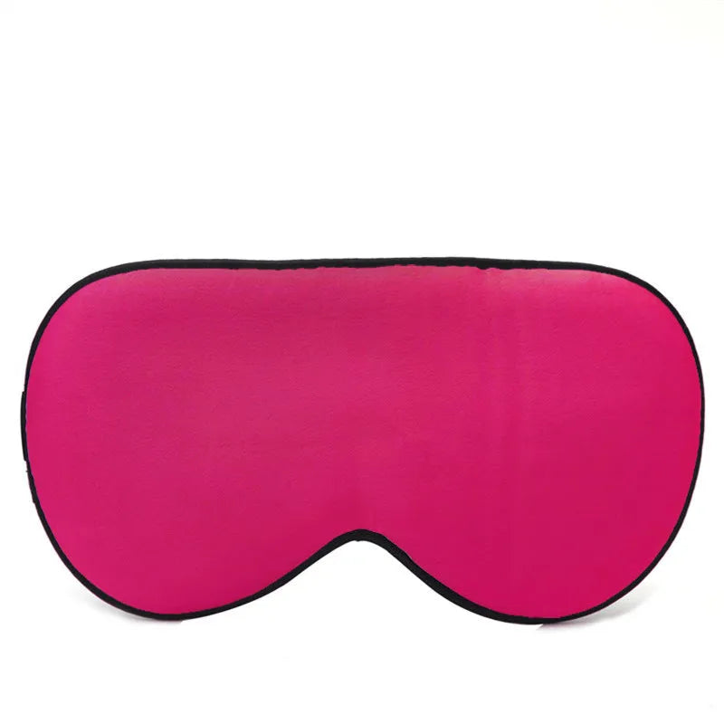 Double-sided mulberry silk eye mask with embroidered print in various colour options