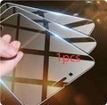 Tempered glass screen protector for iPhone showing transparent anti-fingerprint front film