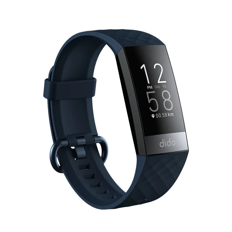 Y6 Black smart bracelet with health monitoring features including ECG, blood pressure and blood oxygen tracking