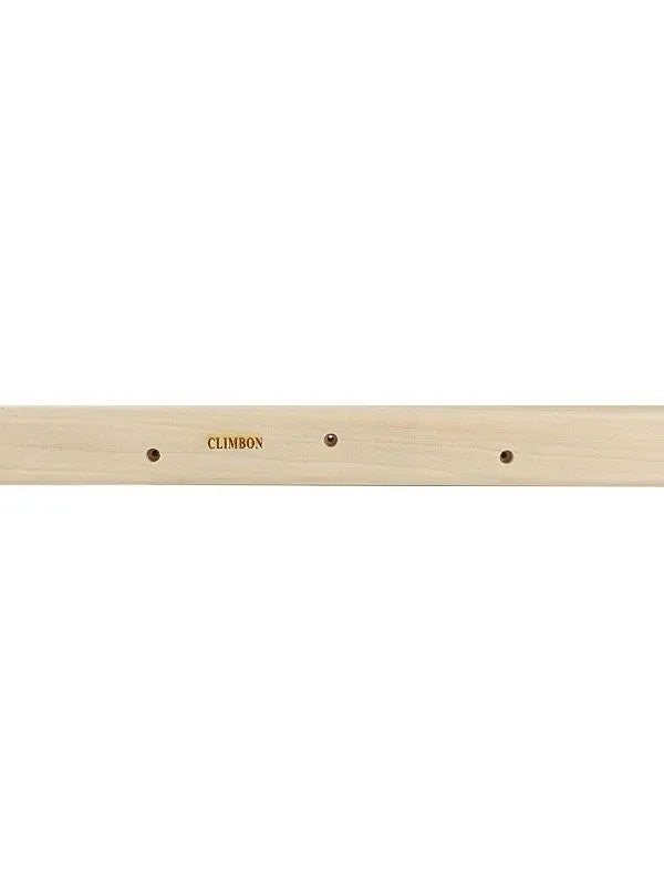 Set of three solid wooden grip training finger boards in 12cm, 40cm, and 50cm lengths.