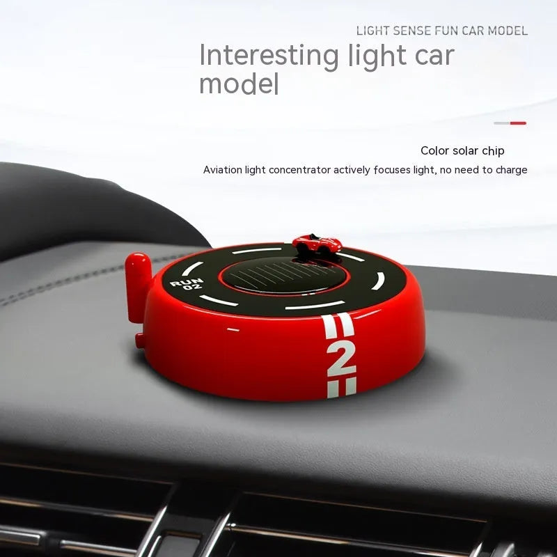 Round car model aromatherapy decoration in plastic construction with modern styling