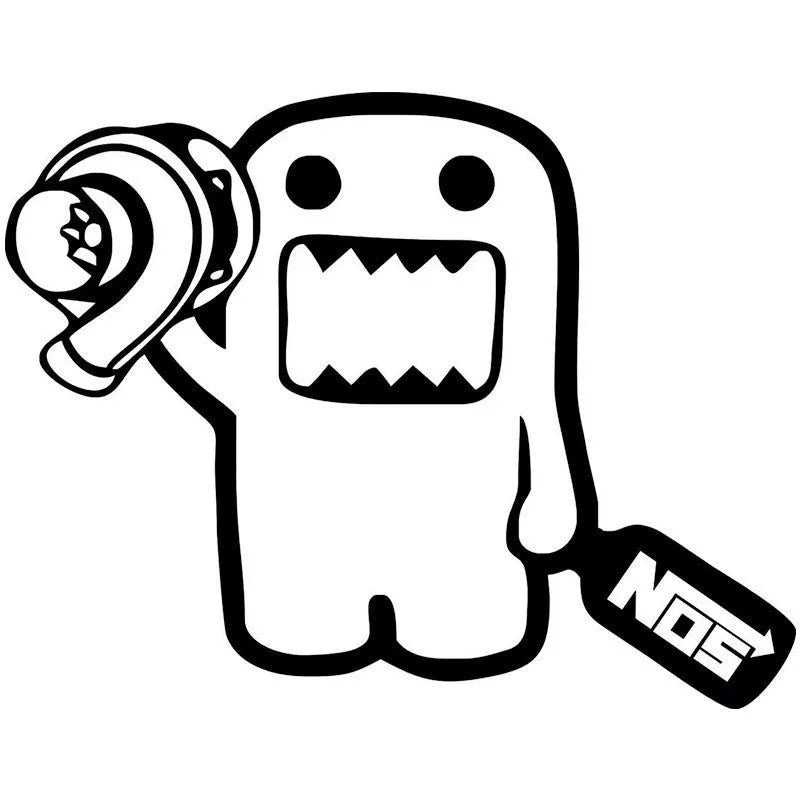 Creative cartoon automobile sticker measuring 15x12cm for vehicle personalisation