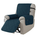 Quilted polyester spandex sofa cover for a Chivas massage chair in burgundy colour.