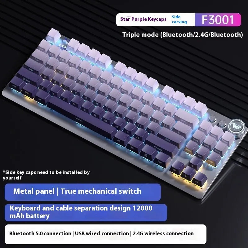 Tarantula wireless mechanical keyboard with side engraving and multiple lighting colour options