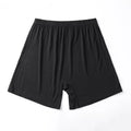 Men's solid colour high-waist boxer shorts in modal fabric showing black, blue, grey and brown colour options