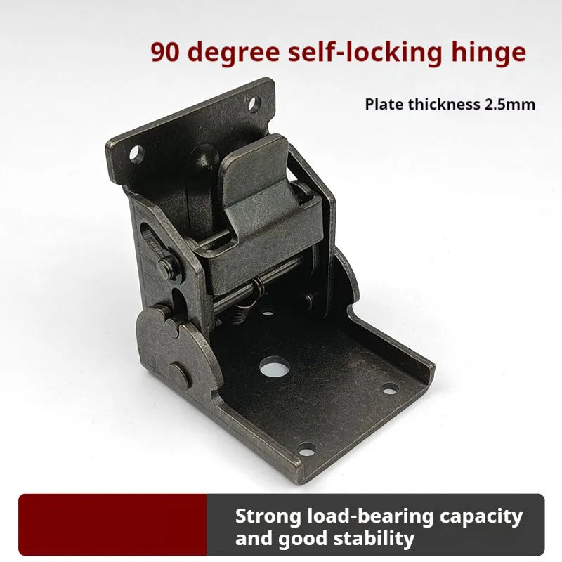 Furniture foot folding hinge with 0-90 degree adjustment in multiple electroplated finishes