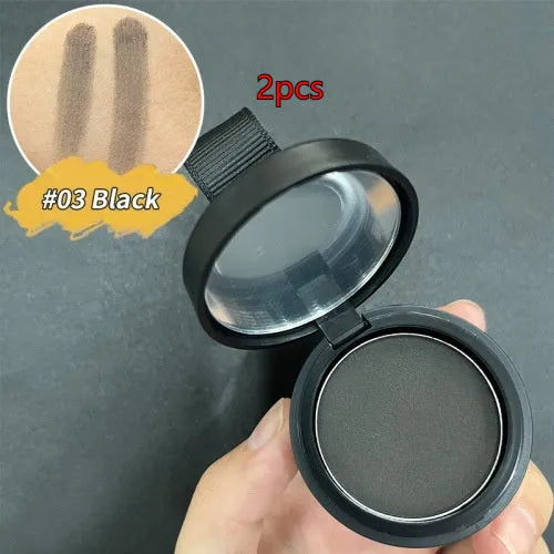 Hairline powder for shadow gap repair with 14 colour classifications including ash brown, auburn, black, and dark blonde