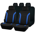 Polyester eyelet fabric car seat cover set in choice of colours showing stitching detail